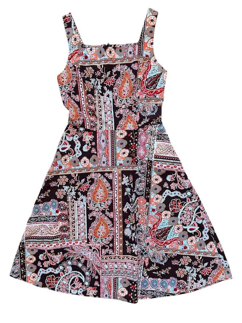 Alyn Paige Paisley Patchwork Dress